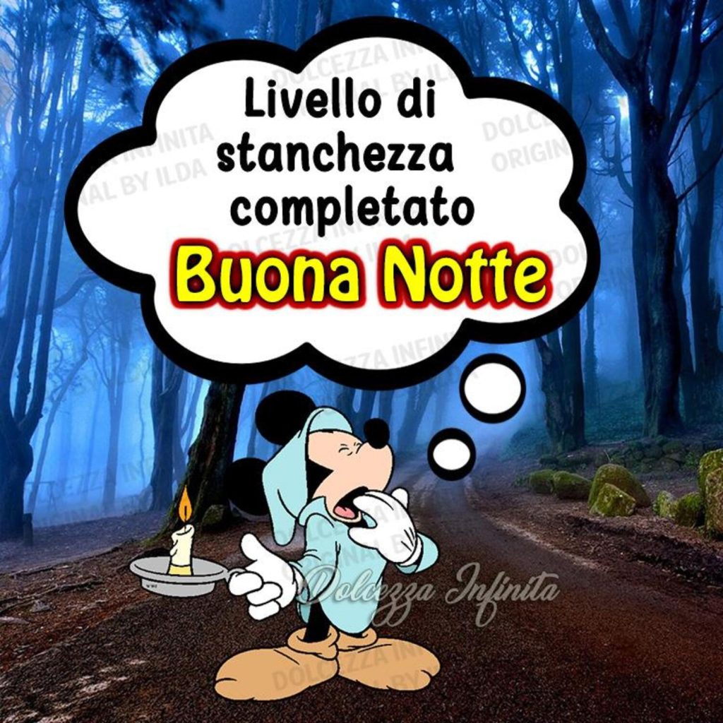 Livello di stanchezza completato Buona Notte