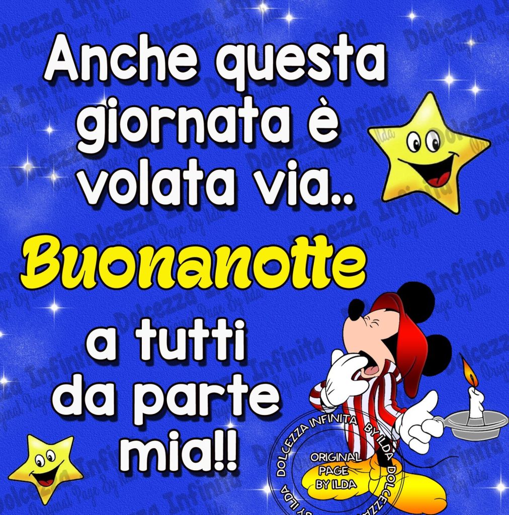 Anche questa giornata è volata via... Buonanotte a tutti da parte mia!!!