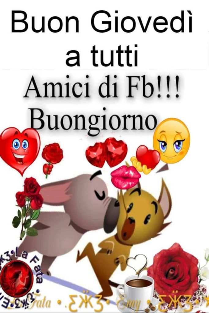 Buon giovedì a tutti amici di Fb Buongiorno