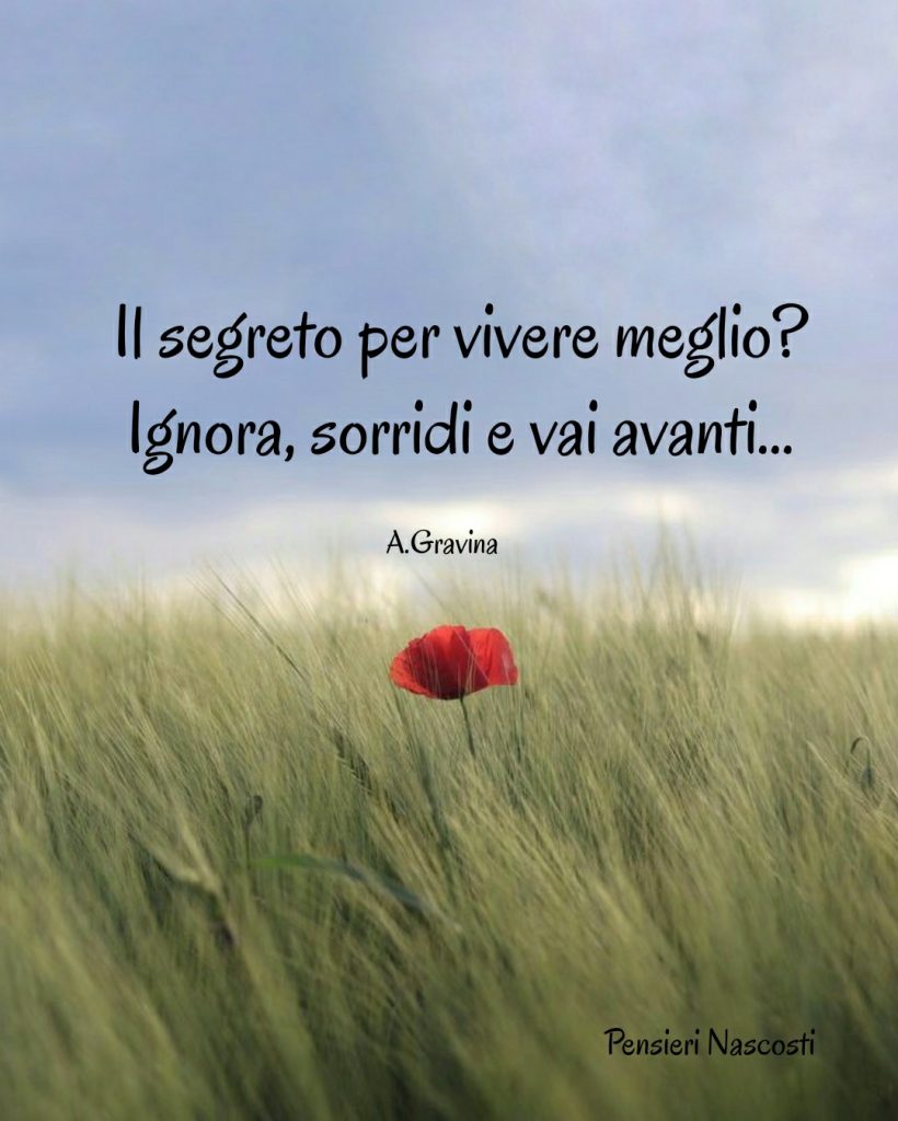 Il segreto per vivere meglio? Ignora, sorridi e vai avanti